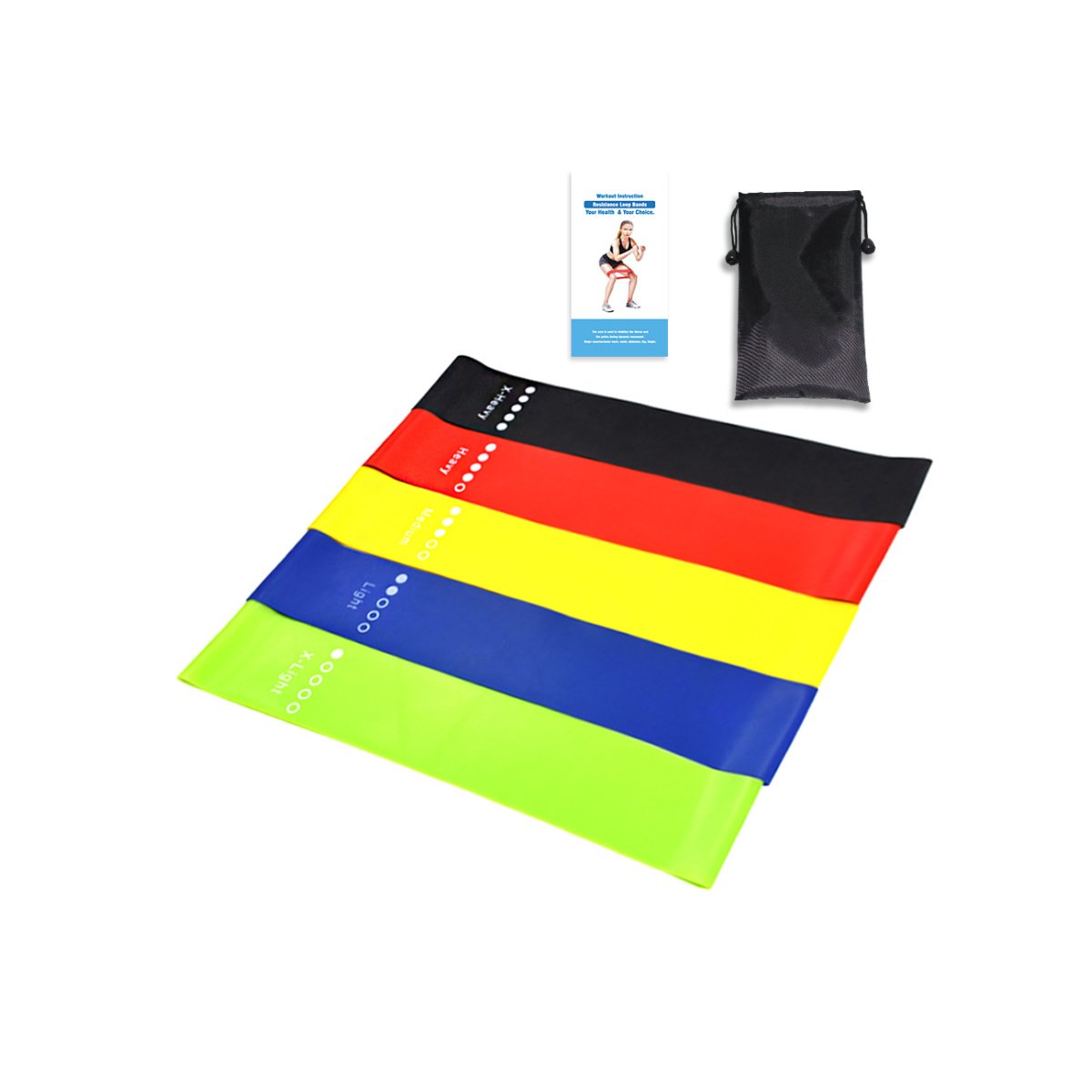 5-Level Resistance Loop Band Set