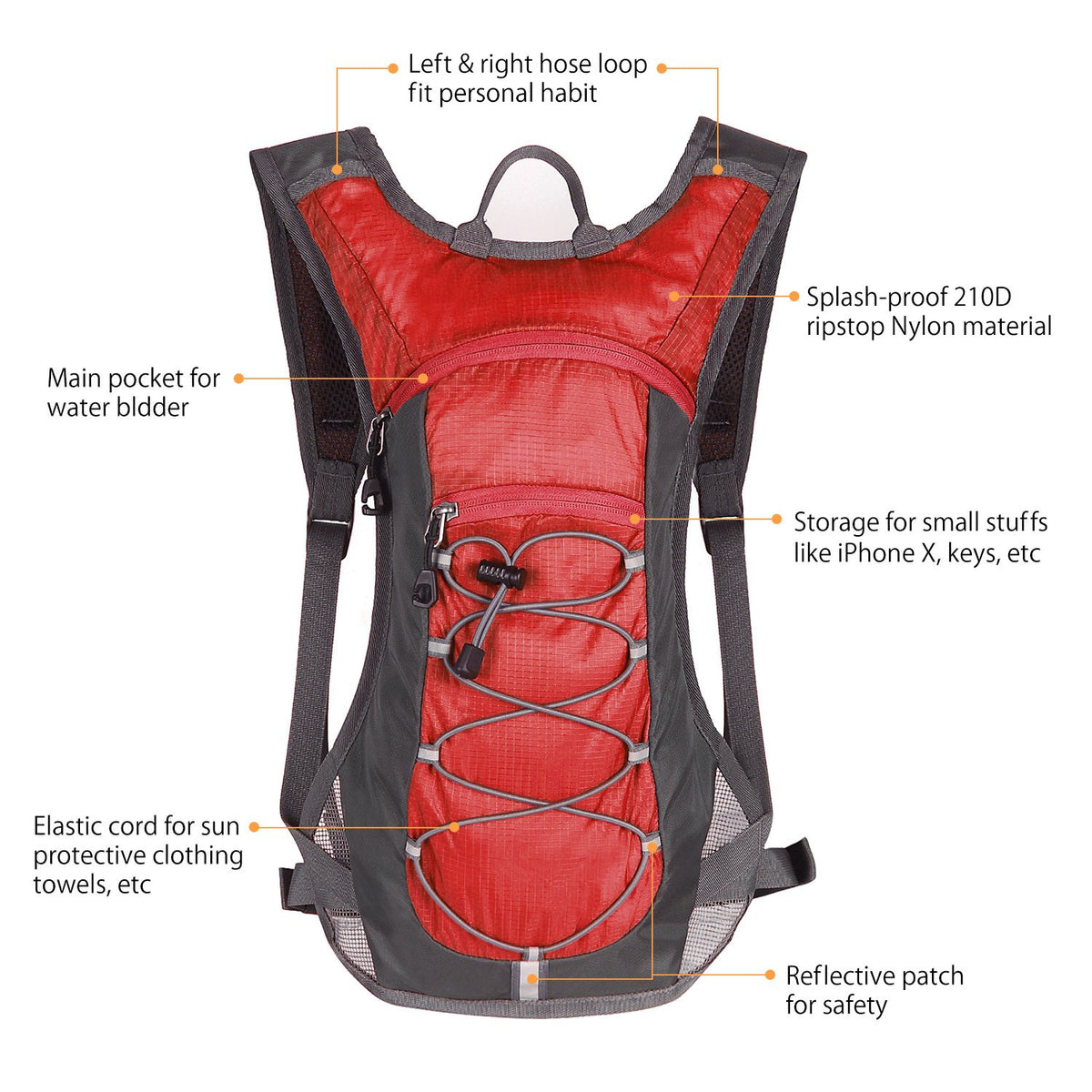 2L Hydration Running Pack with Water Bladder