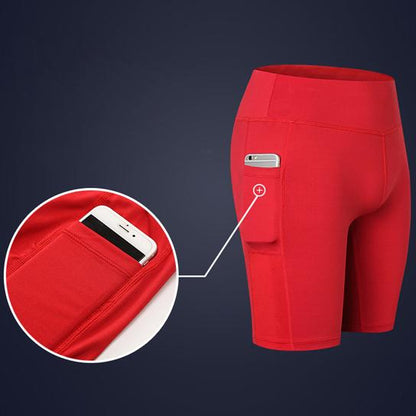 Women’s Performance Biker Shorts with Phone Pocket
