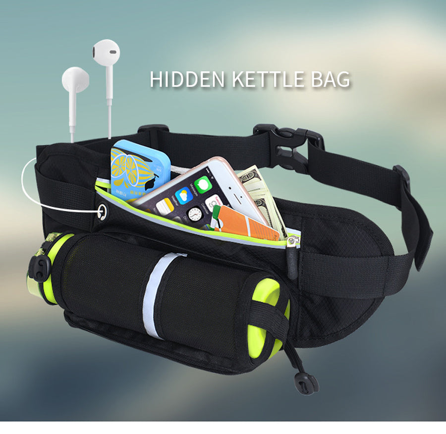 Reflective Running Belt with Bottle Holder