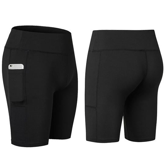 Women’s Performance Biker Shorts with Phone Pocket