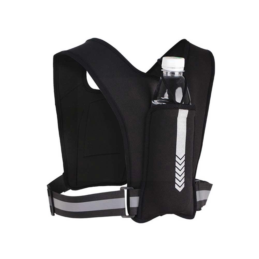 Reflective Running Vest with Phone &amp; Bottle Storage