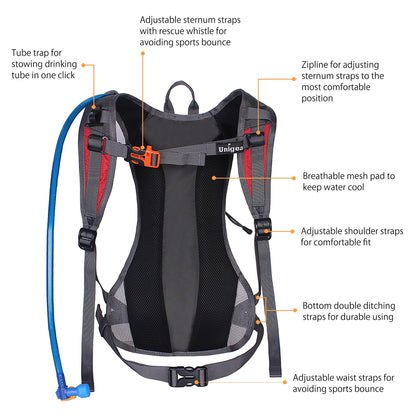 2L Hydration Running Pack with Water Bladder
