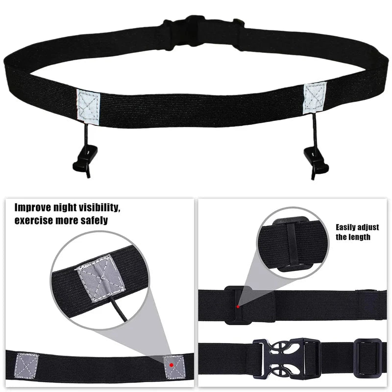 Race Day Bib &amp; Gel Holder Running Belt