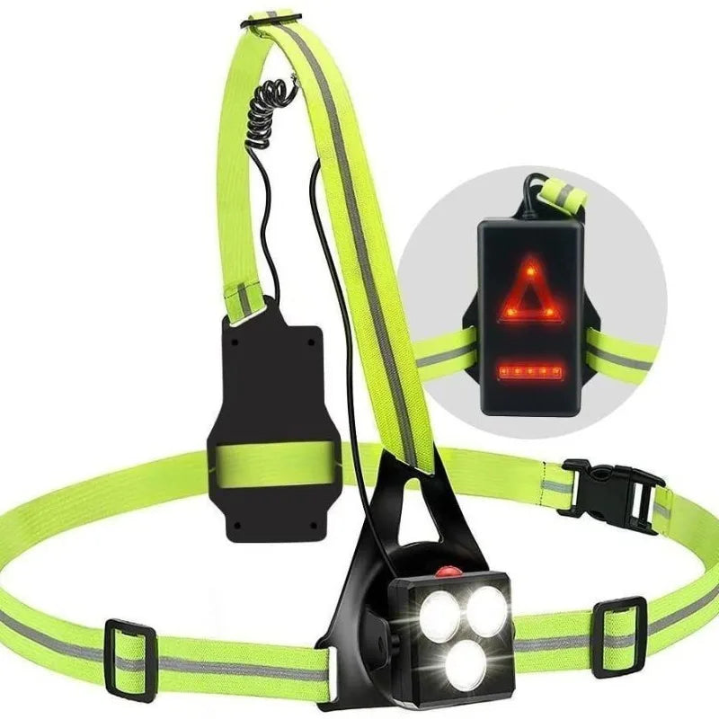 Rechargeable LED Running Chest Light