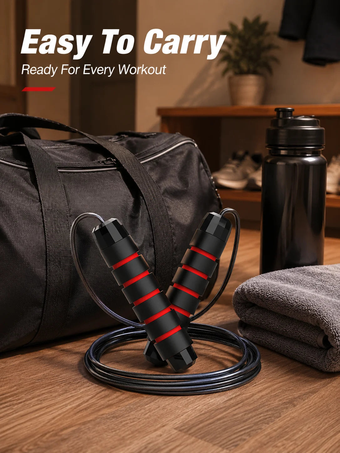 Adjustable Steel-Wire Speed Jump Rope