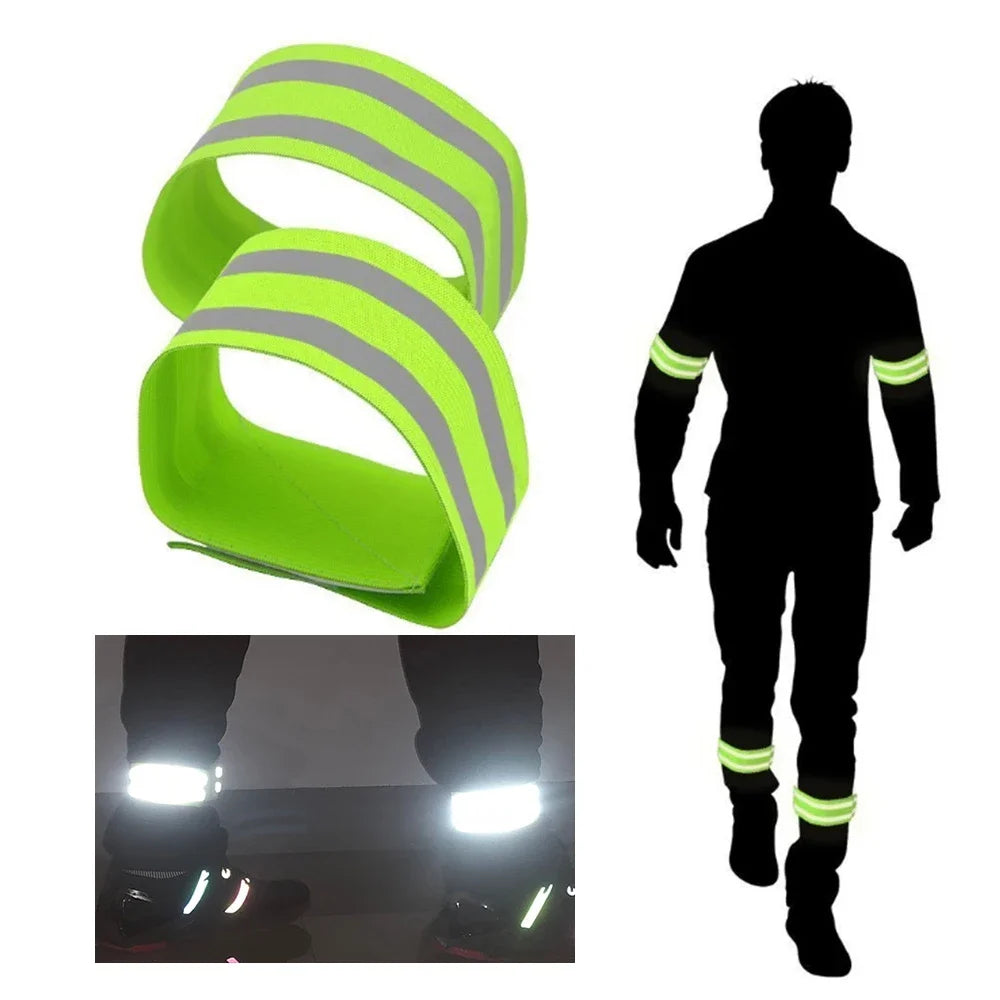 High-Visibility Reflective Running Bands – 2 Pack