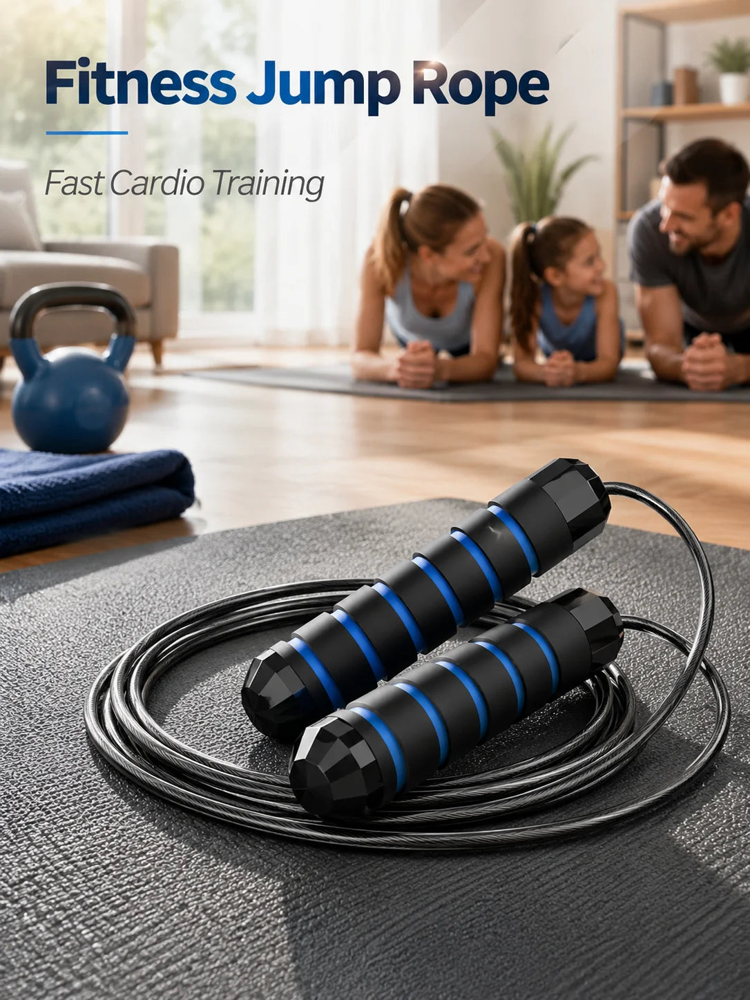 Adjustable Steel-Wire Speed Jump Rope