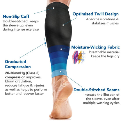 Running Compression Calf Sleeves – 1 Pair