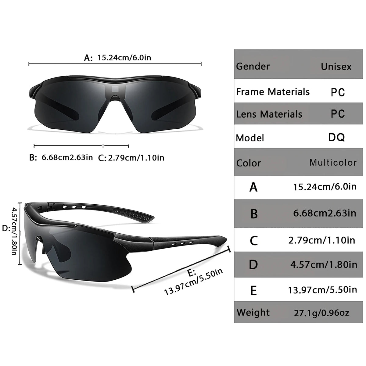 UV400 Performance Running Sunglasses