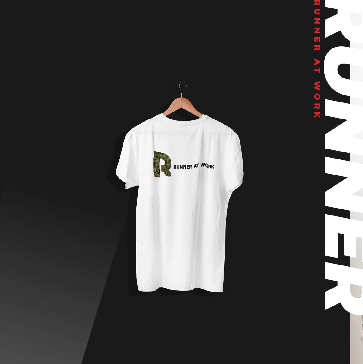 Runner At Work camo drop